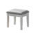 Contemporary Style 1Pc Vanity Set  Mirror LED Lights Storage Drawers Wooden Glides Stool Included Bedroom Furniture