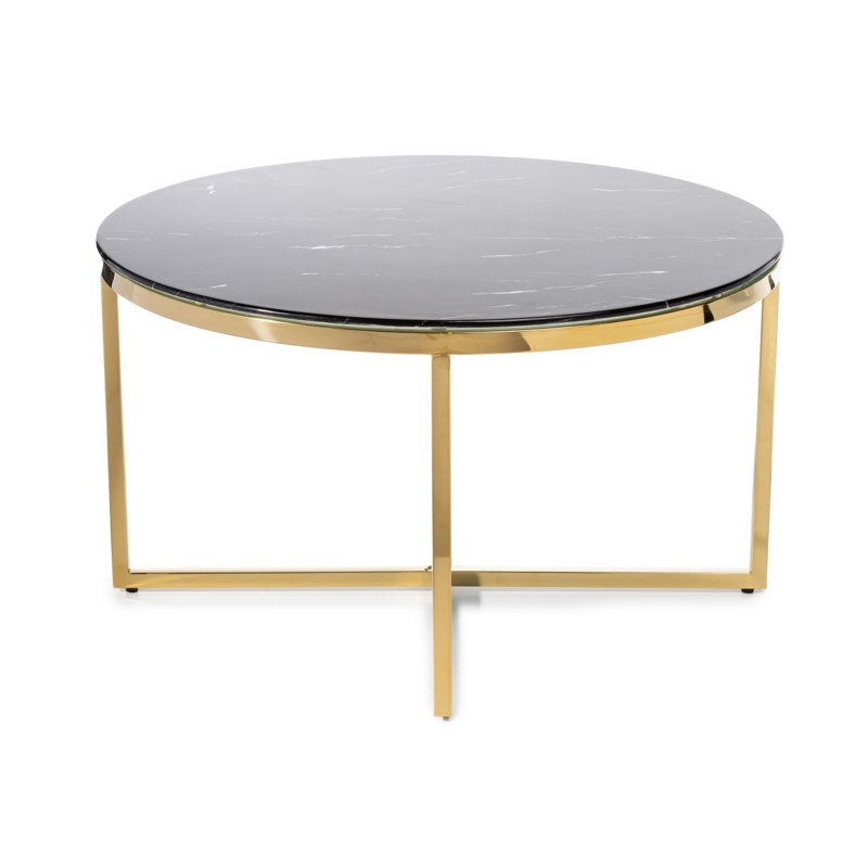 Ewers Cross Legs Coffee Table, 45cm H x 80cm W x 80cm D