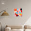 Art abstrait géométrique sur toile de formes carrées rétro par Art Remedy-104439293-104439302