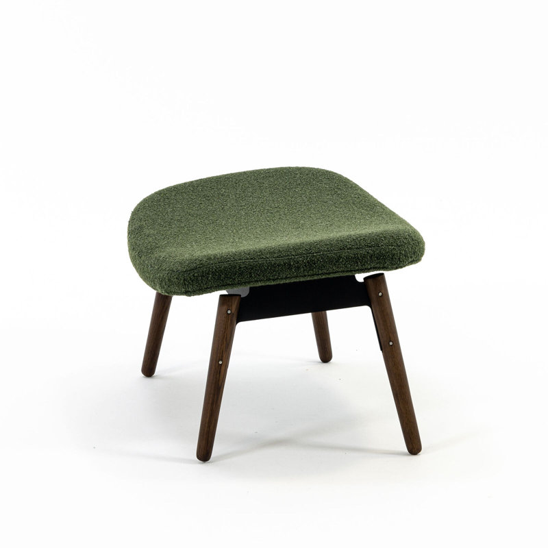Ella Ottoman, Moss Rayon/Viscose, Walnut