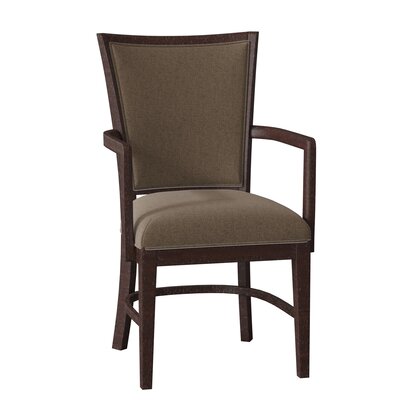 Mapleton Upholstered King Louis Back Arm Chair -  Fairfield Chair, 8771-04_ 8789 06_ Espresso