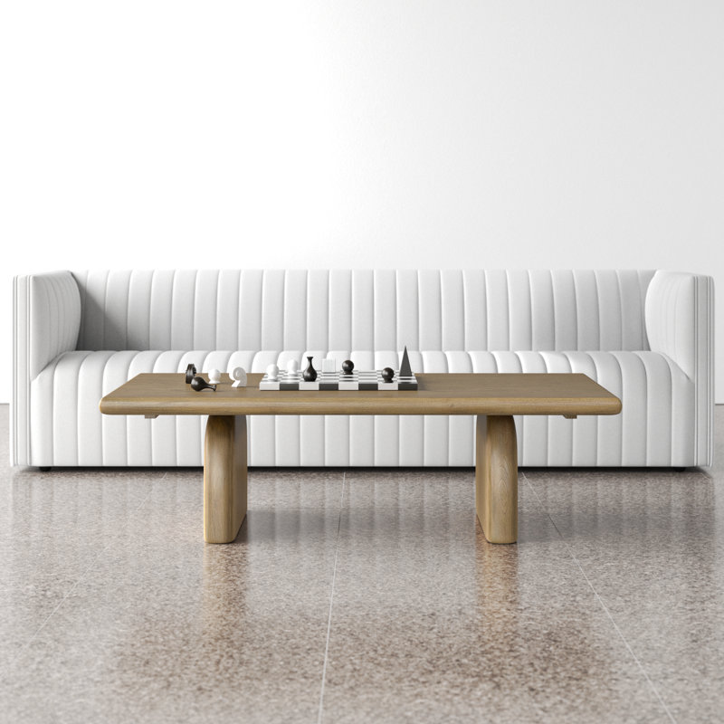 Fen Solid Wood Top Single Coffee Table