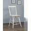 Chaise d'appoint à dossier à lattes crème Cirenia