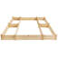 Lit de jardin surélevé en bois 7,5 pi x 8 pi Tavion