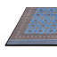 Tapis bleu / gris Caruthersville-1106088100