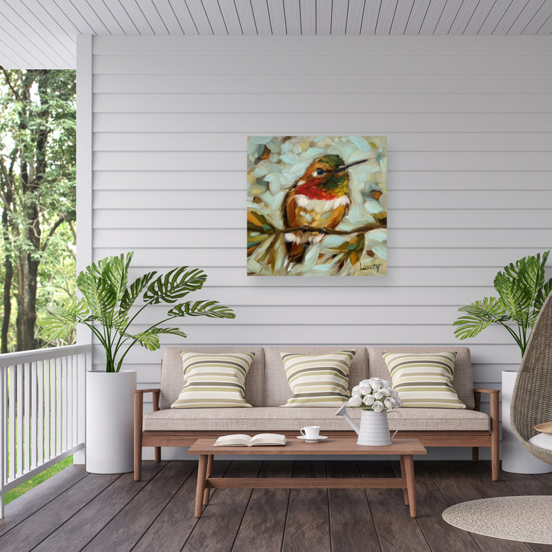 Toile d'extérieur «Take A Rest» par Andrea Lavery, H 14 po x l 14 po