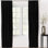 Panneau de rideau simple obscurcissant 100% coton noir Zac