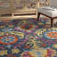 Tapis oriental en laine et en coton crocheté à la main Talmo-69384766