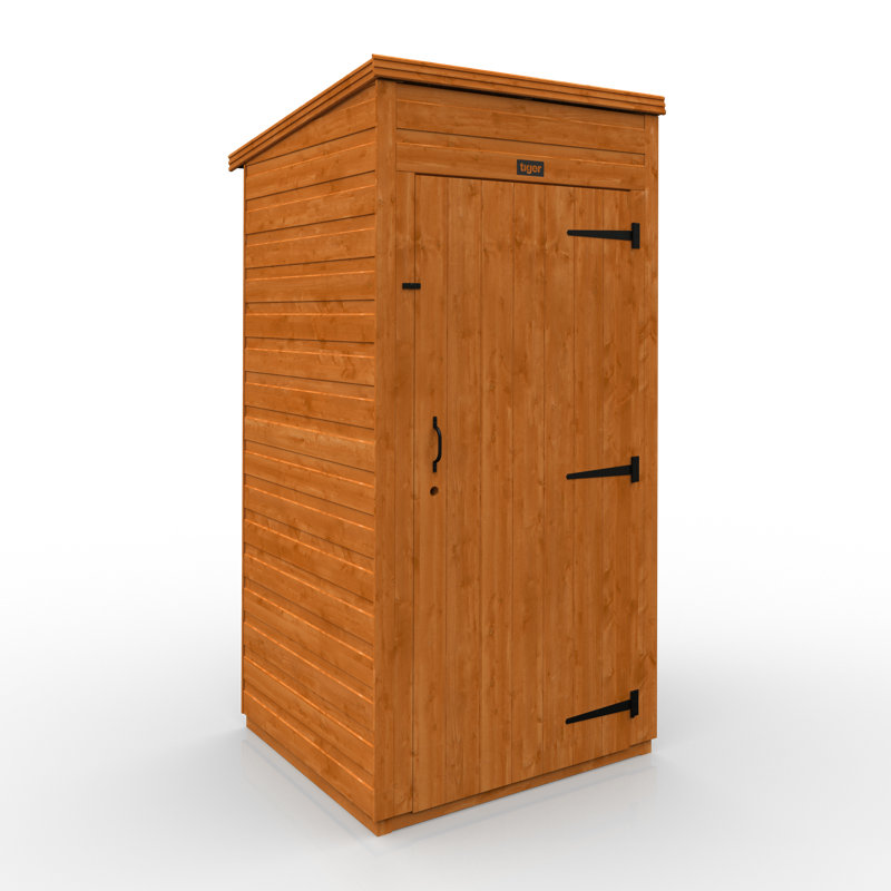TigerFlex® Modular Buildings 3ft. W x 3ft D Solid Wood Shiplap Pent Tool Shed