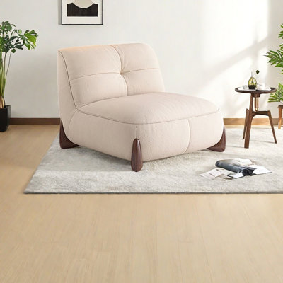 Chaise de loisirs moderne en tissu