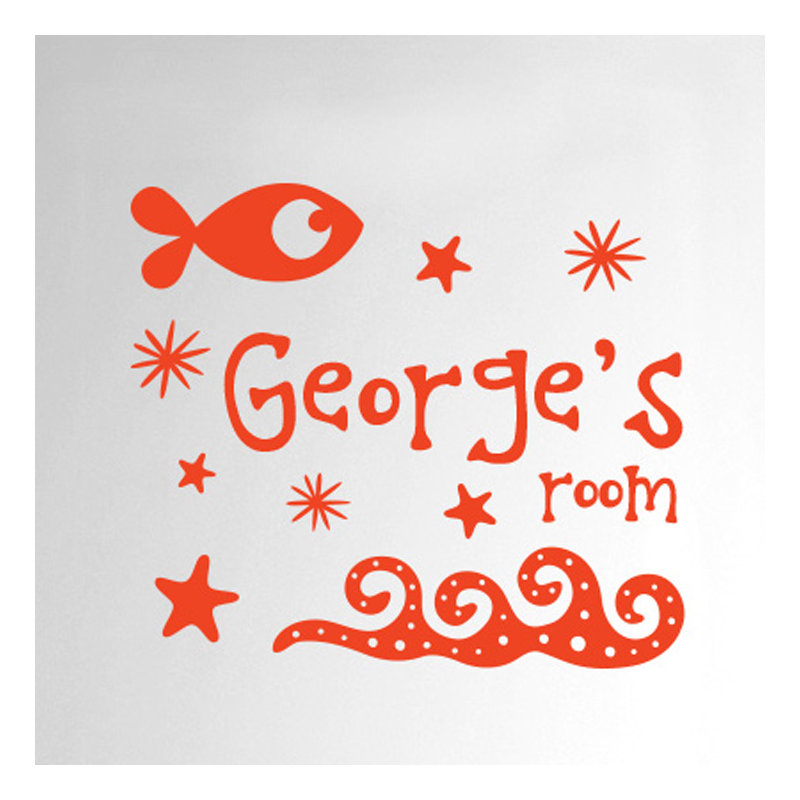 Nautical & Beach Wall Decal, Yes, Orange
