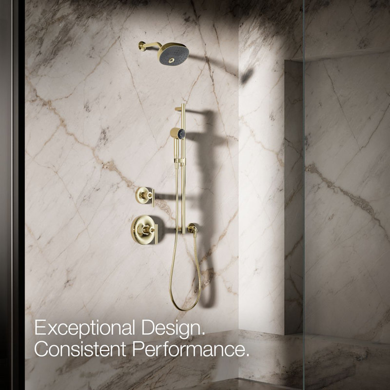 Statement 2.5 GPM Single-Function Iconic Handshower, Vibrant French Gold, 2.5 GPM