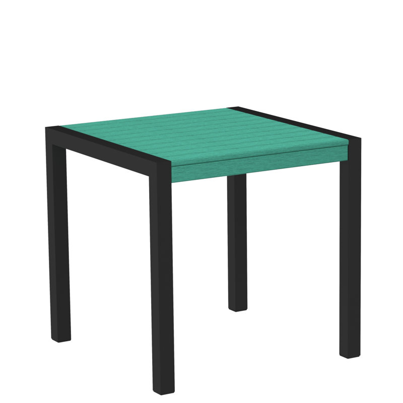 Table de salle à manger POLYWOOD MOD, Noir texturé, Aruba, L 29,75 po x P 29,75 po
