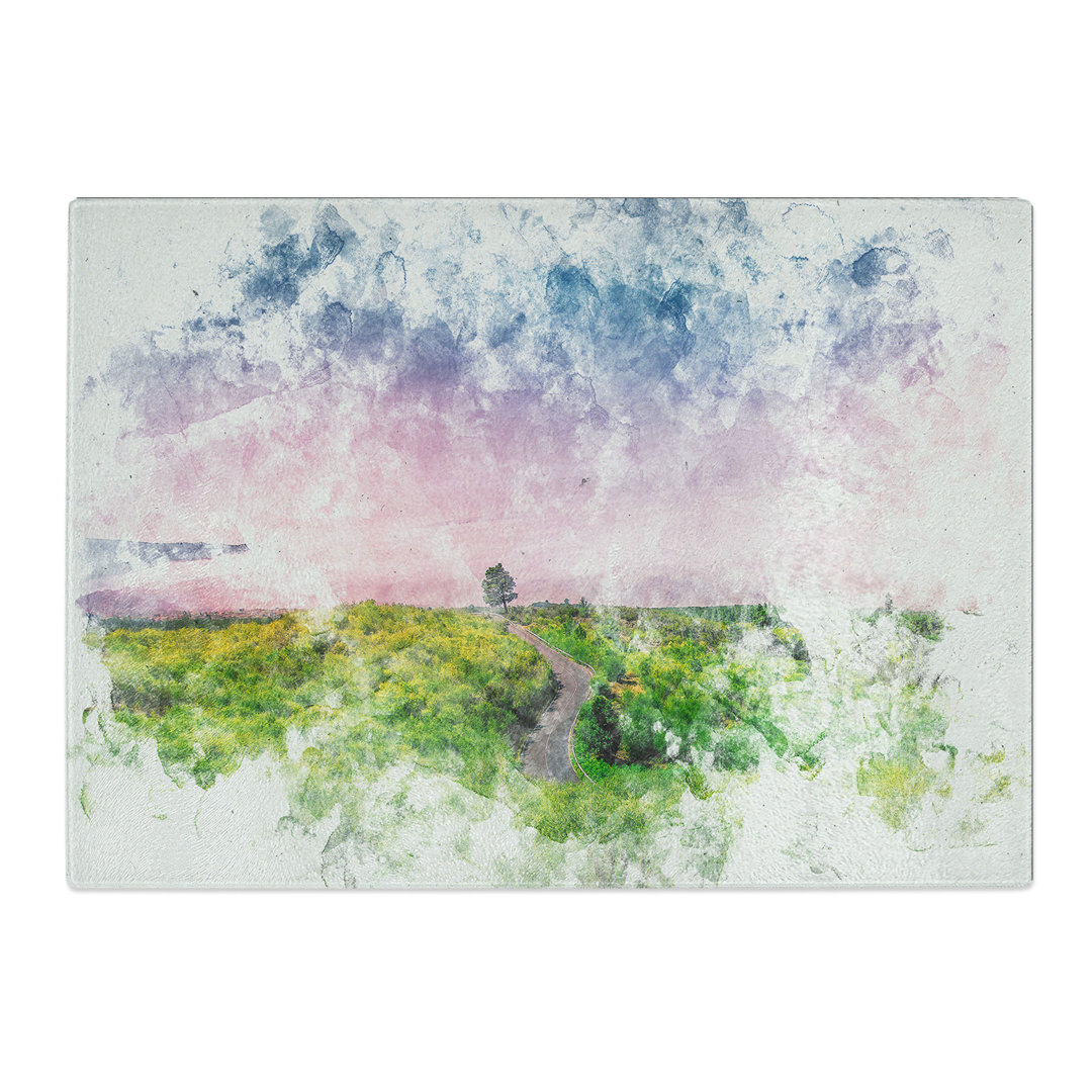 Tempered Glass Driving Through Tenerife Chopping Board
