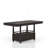 Deep Coffee Counter Height Dining Table
