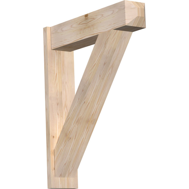 Artisan traditionnel en bois rustique, P 32 po x H 38 po, Sapin Douglas de 7 1/2 po (lisse)