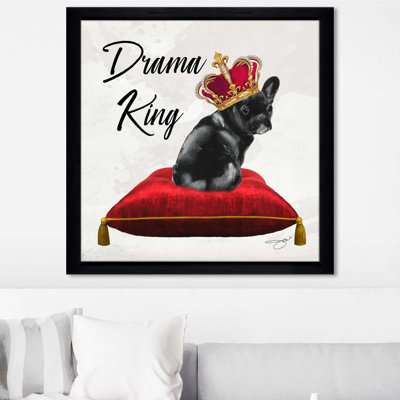 Drama King Frenchie (Square) par By Jodi - impression