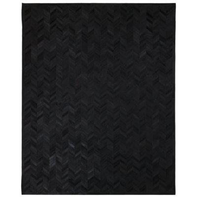 Azikiwe Chevron Handmade Cowhide Area Rug