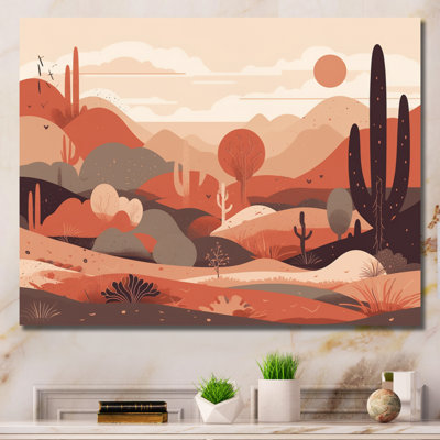 «Sublime Desert Simplicity - Minimalisme», art mural