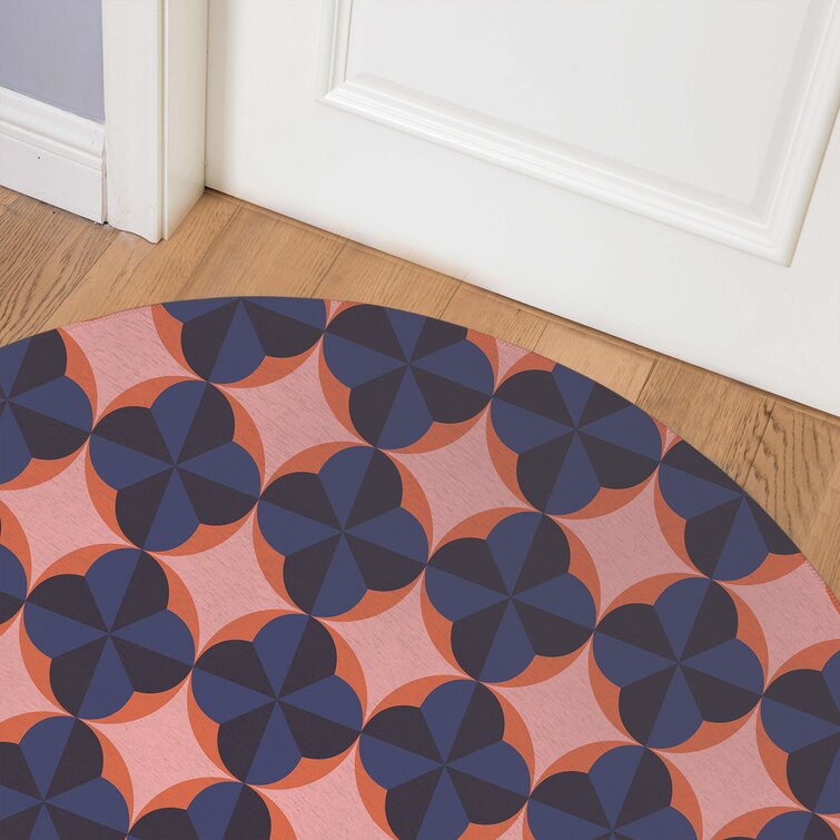 George Oliver Erasmus Non-Slip Geometric Outdoor Doormat