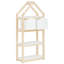 Fauina 139 cm H x 59.5 cm W Solid Wood Room Divider Bookcase-568715868
