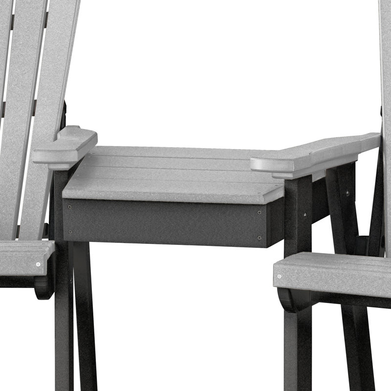 2 - Person Patio Conversation Set, Light Gray/Black