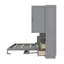 Grand lit escamotable mural avec placard, tiroirs et tablettes, gris-1758953961-1769364313
