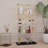 Tempered Glass Display Storage Cabinet - Wine/File Cabinet With Bluetooth LED Strip Light
