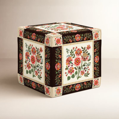 Bea Ottoman In Gracie Cocoa