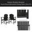 Ensemble de 2 chaises de salle à manger d'extérieur résistantes aux intempéries en bois d'acacia Adirondack-1531825656