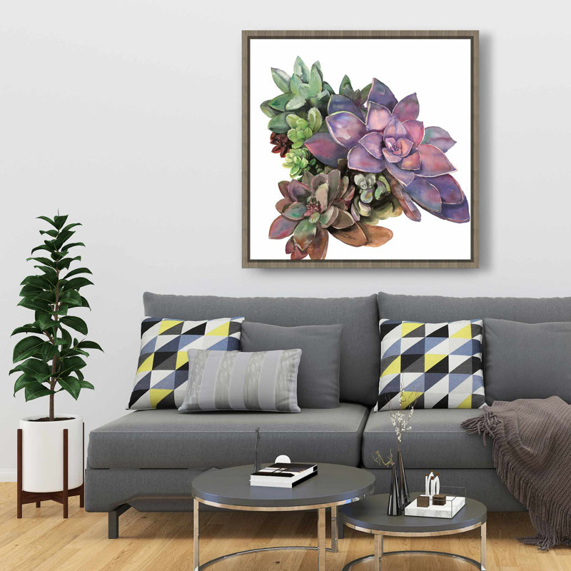 Plante grasse - Toile encadrée moderne pour la décoration intérieure