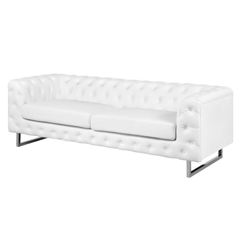 Mellal 2 - Piece Faux Leather Living Room Set, White