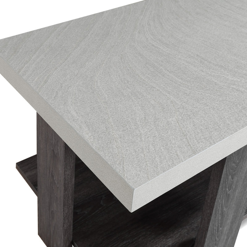 Ensemble de cocktail en bois 3 pièces avec table basse et deux tables de bout assorties pour les salons modernes