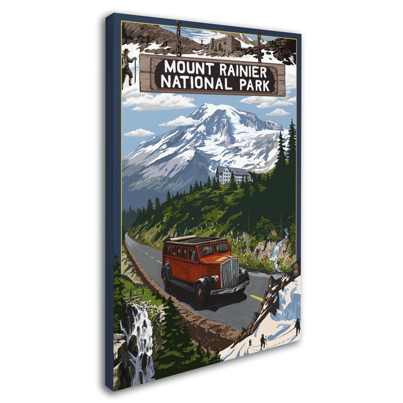 Publicité rétro sur toile Kadey «Travel Poster 39», H 24 po x l 16 po x P 2 po