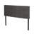 Stylish King/ King Headboard: Waffle Stitch, Piped Edges, Adjustable 48.5 - 53 Inches, Charcoal Grey Upholstered Bed Accessory Elegant Sized Stitching, Borders,-487922530