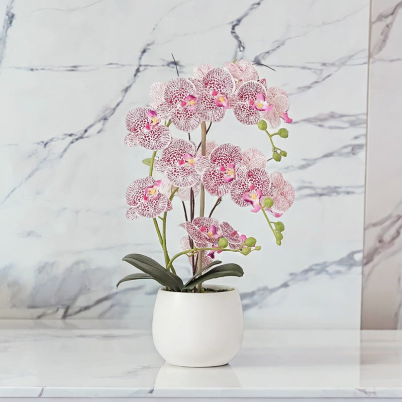 Simulation de fausses fleurs en céramique, Mauve