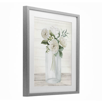 «Elegant Patience Bouquet», reproduction d'art sous verre, design par Kim Allen