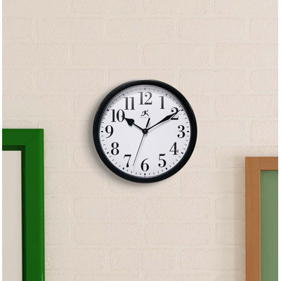 Classic Round Plastic Wall Clock 10-Inches