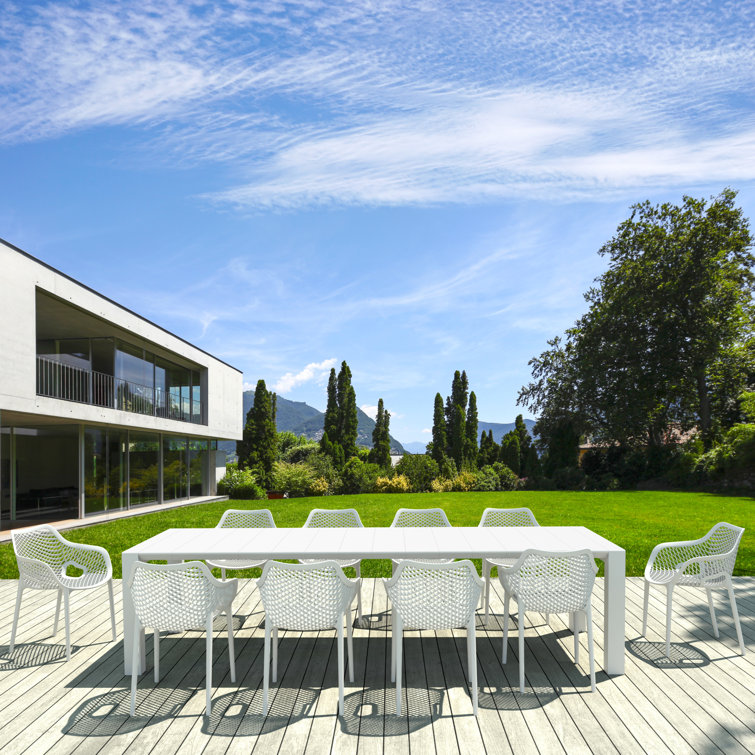 Farrah 118'' Rectangular 10 - Person Outdoor Dining Set