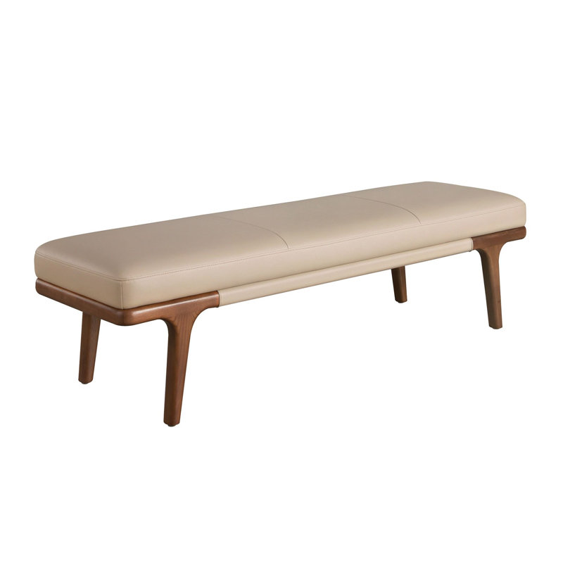 Faux Leather Upholstered Bench
