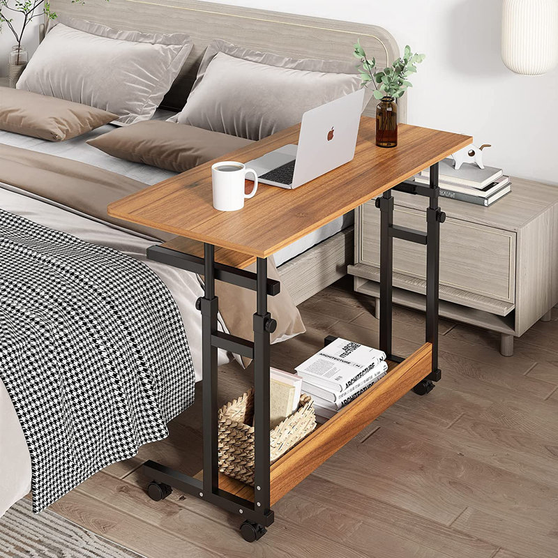 Adjustable Computer Desk, Brown/Black