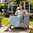 Allcot 7 - Person Wicker/Rattan Patio Furniture Set, Outdoor Fire Pit Sofa Set with Throw Pillows and Comfy Cushions-112553064