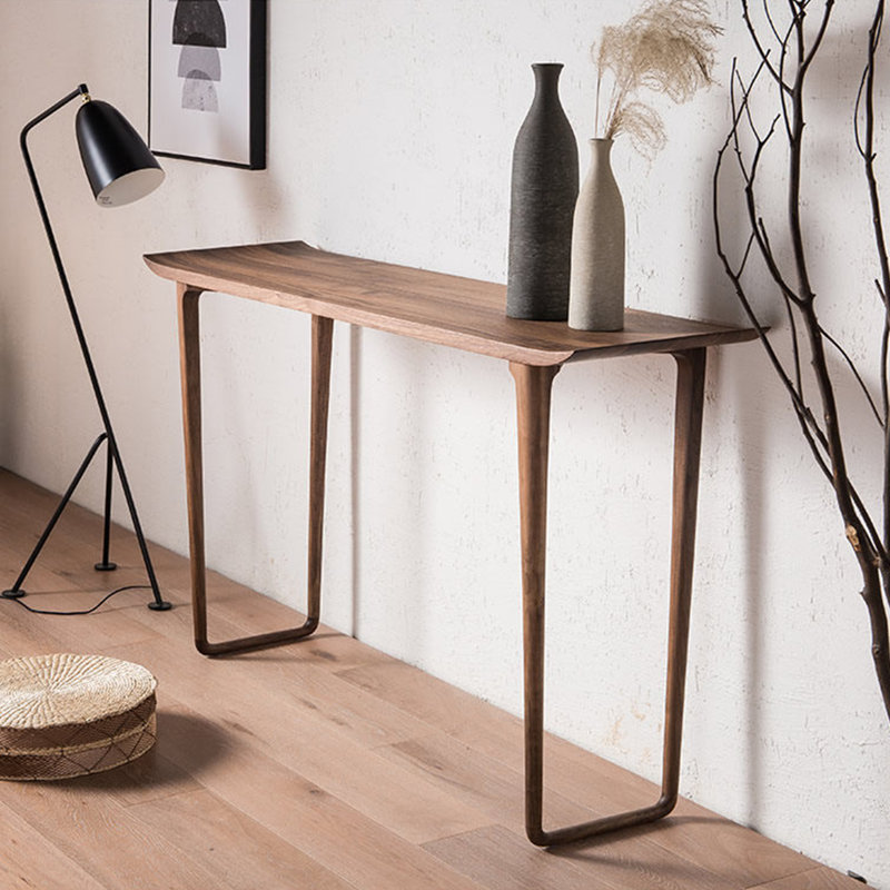 Console en bois massif de style américain., H 36 po x l 51 po x P 11,8 po
