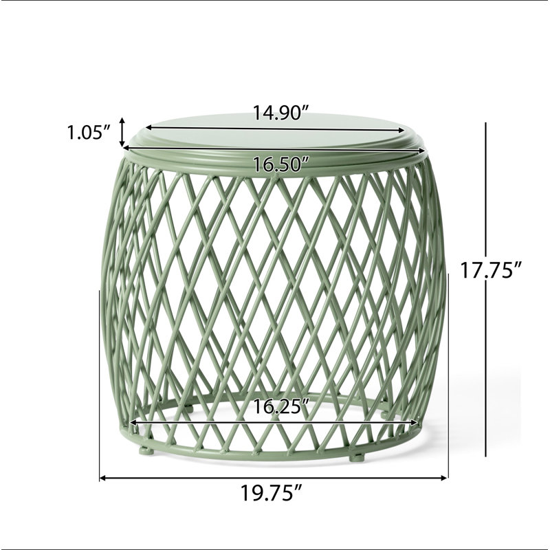 TABLE D'APPOINT 19,75 ALAMERAS, Vert