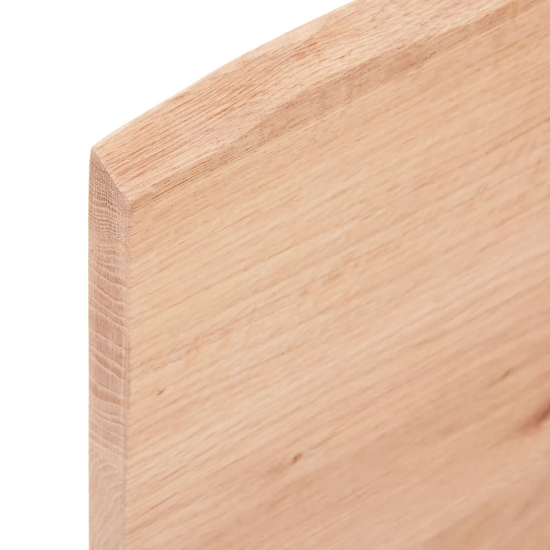 Bois massif traité avec meuble-lavabo vidaXL, Brun clair