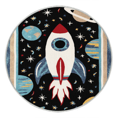 Machine Washable Space Beige Area Rug