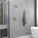 Single Handle 1-Spray Round Rain Shower Faucet Set 1.8 GPM With High Pressure Shower Head