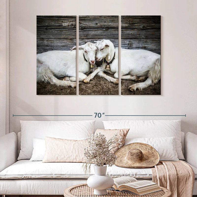 Brampt Goat Love, 32" H x 50" W