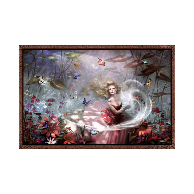 Make A Wish by Melanie Delon - Print on Canvas, Classic Brown Wood Framed, 152.5 cm H x 101.5 cm W
