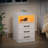 Orren Ellis Nightstand With 3 Drawers Open Storage, Wireless Charging and LED Lights-2119826057